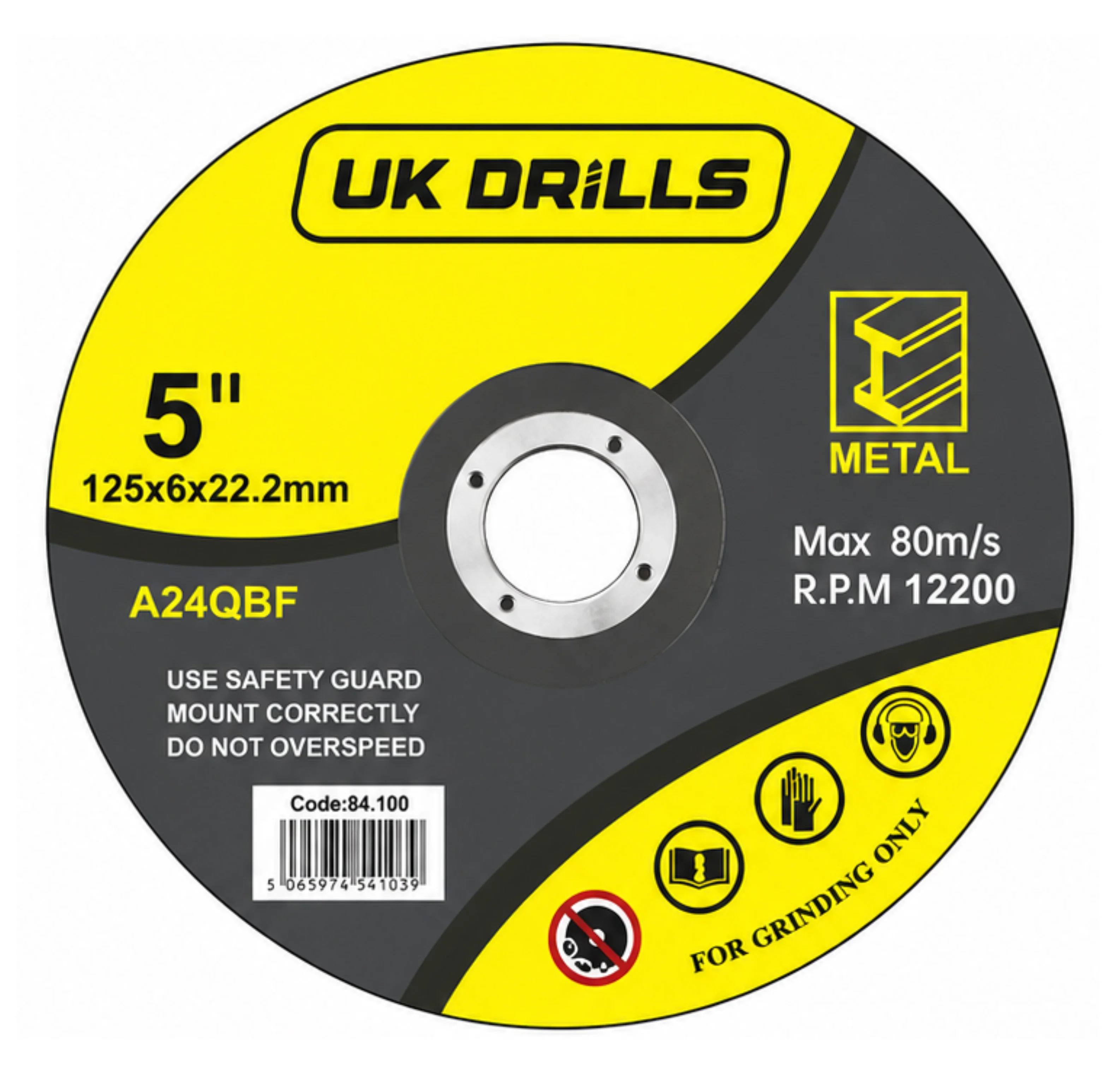 Metal Grinding Discs - 10 Pack