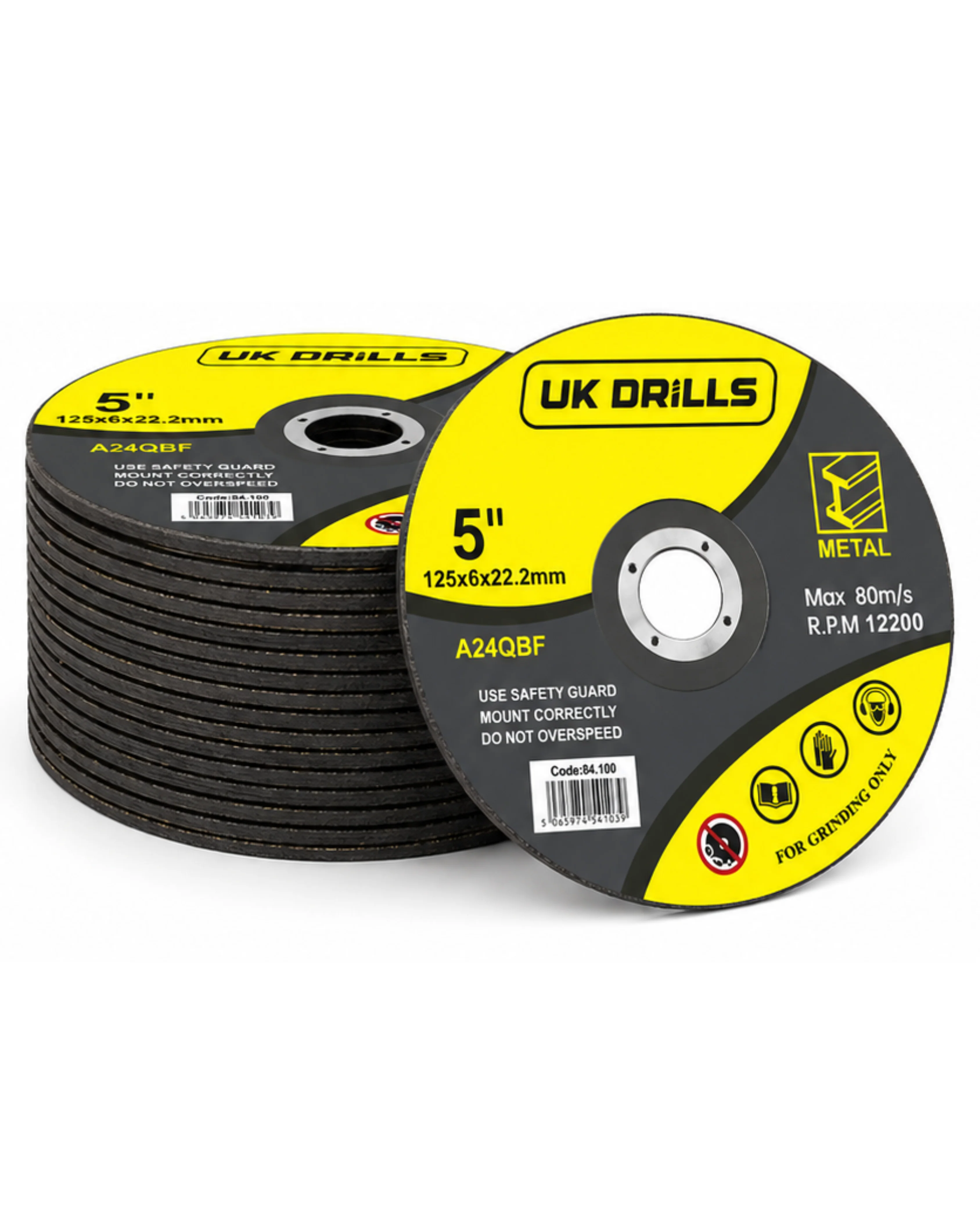 Metal Grinding Discs - 10 Pack - Image 2